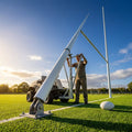 Aluminium hinged rugby posts for professional grounds - product detail