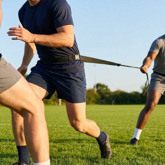 Rugby Evasion Training Belt made from woven canvas for agility drills