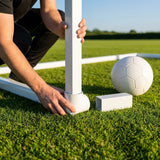 Aluminium corner joints for football goalposts - product detail