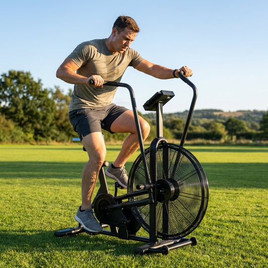 Air Resistance Bike with steel frame for home and gym use