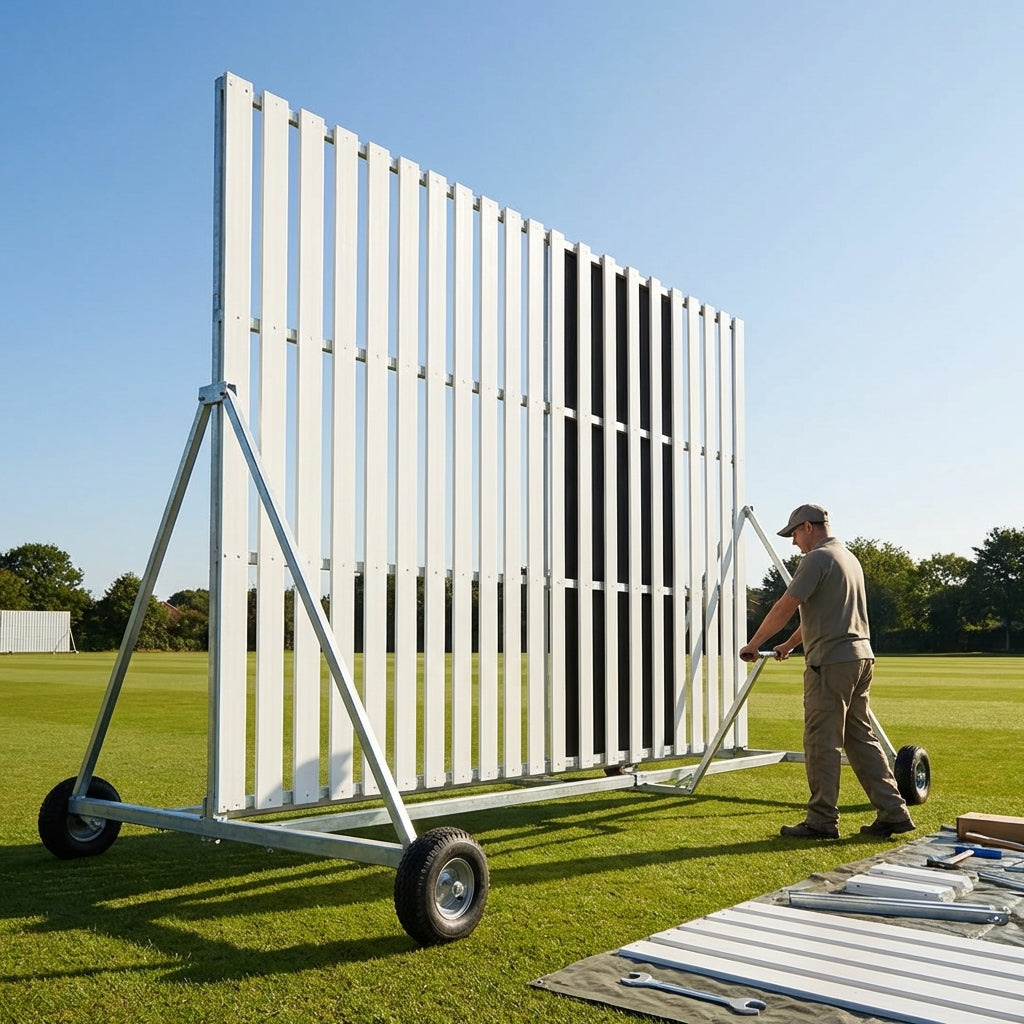 Cricket Sight Screen with galvanised steel frame for professional grounds - product detail