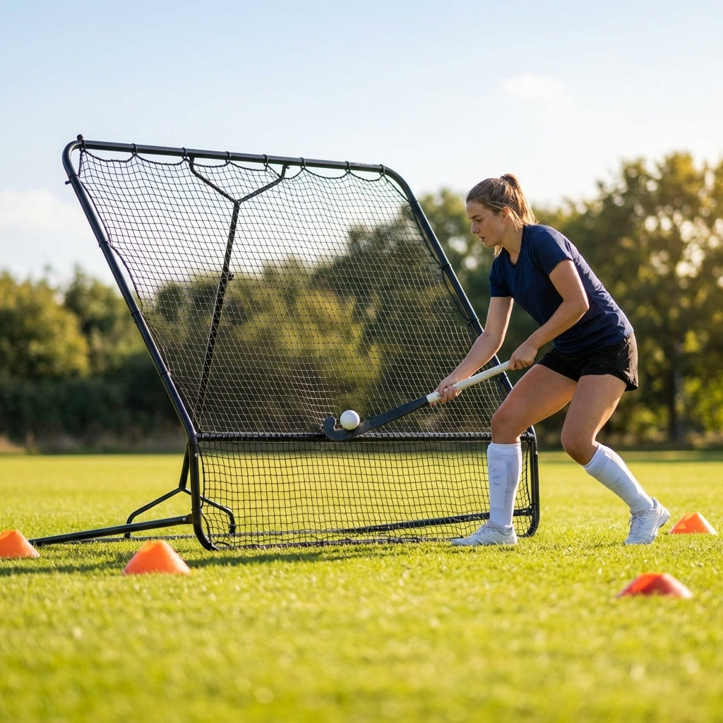 Hockey Rebound Net with Galvanised Steel Frame for Training