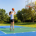 Modular floor tiles for sports courts and playgrounds