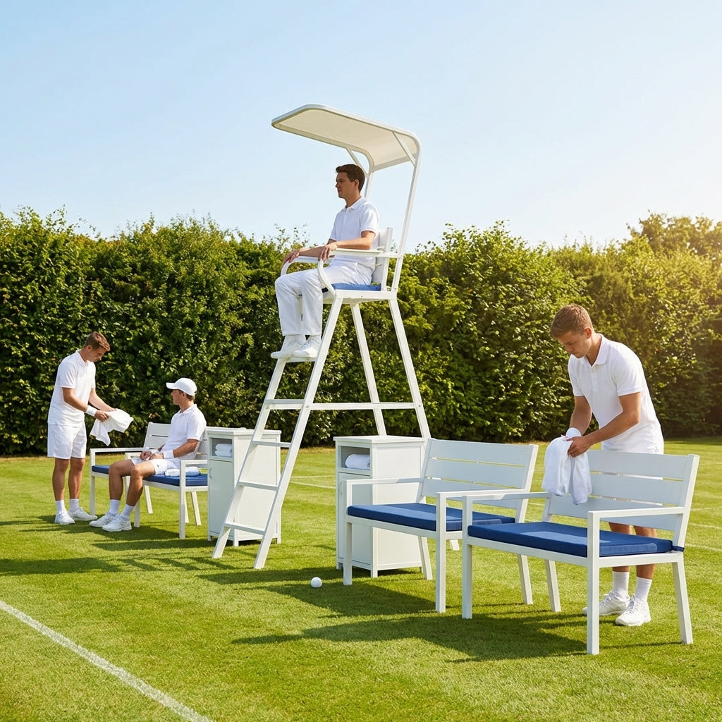 Professional Tennis Court Furniture Set with Umpire Chair
