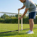 Wooden Tennis Net Measuring Stick ensuring ITF regulation height