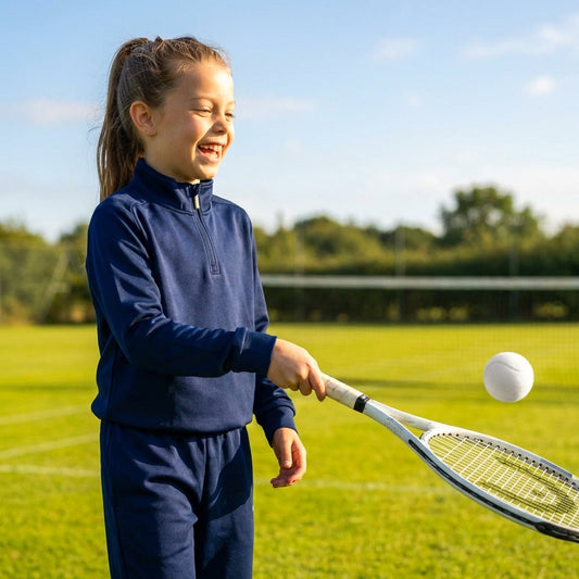 Junior tracksuit top in polyester for indoor and outdoor use