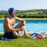 Water Polo Caps – Blue/White – Durable Nylon – Club & Competition Use