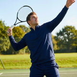 Men's quarter zip tracksuit in lightweight polyester