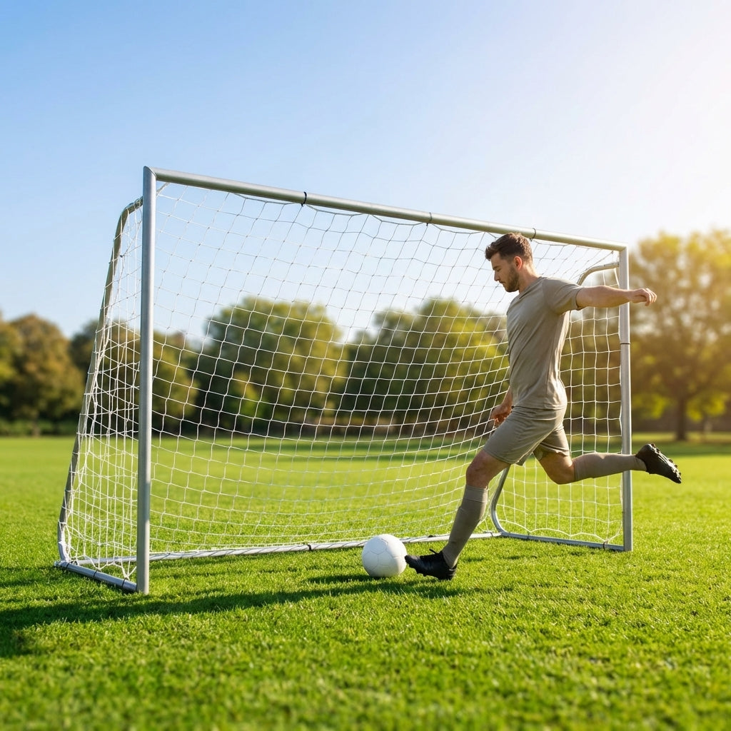Aluminium football goal 8x6 ft for outdoor sports