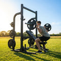 Home Gym Squat Set with Olympic Barbell and Weights - product detail