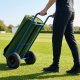 Wicket trolley with durable steel frame and solid rubber tyres - product detail