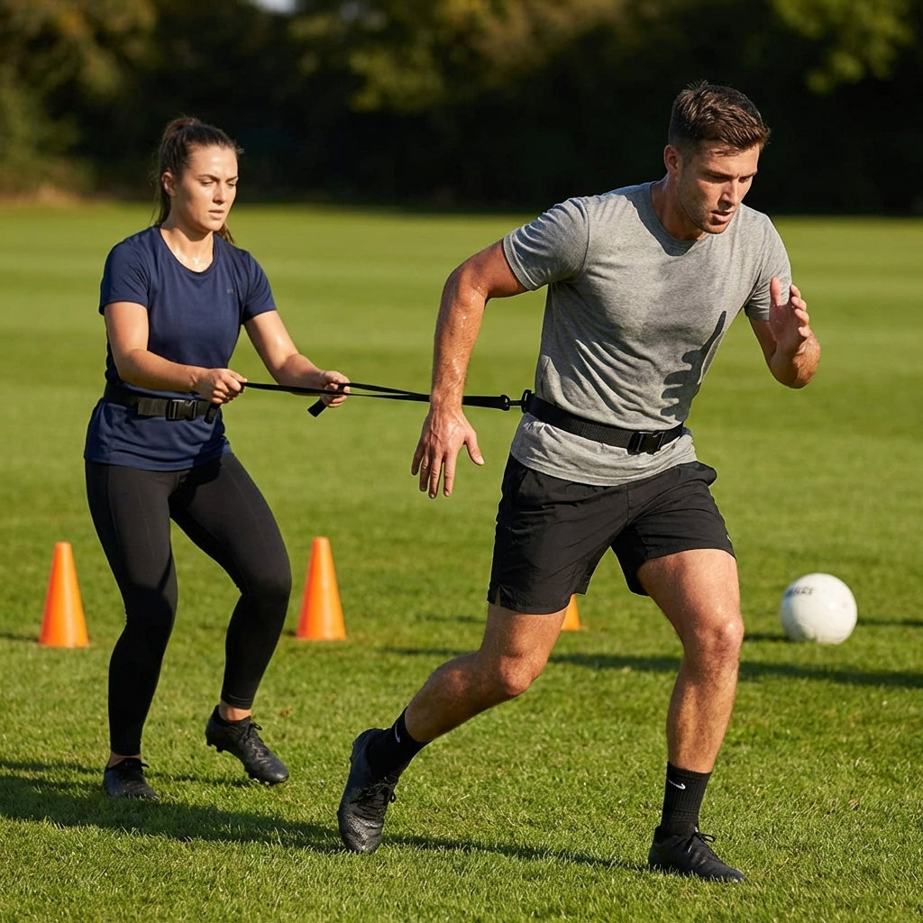 Black Agility Training Belt for Multi-Sport Use