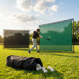 High-quality baseball outfield screen in black or green - product detail