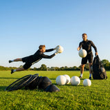 Weighted football in black and white, perfect for goalkeeper training - product detail