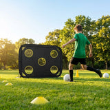 Football target sheets for square pop-up goals, multiple sizes