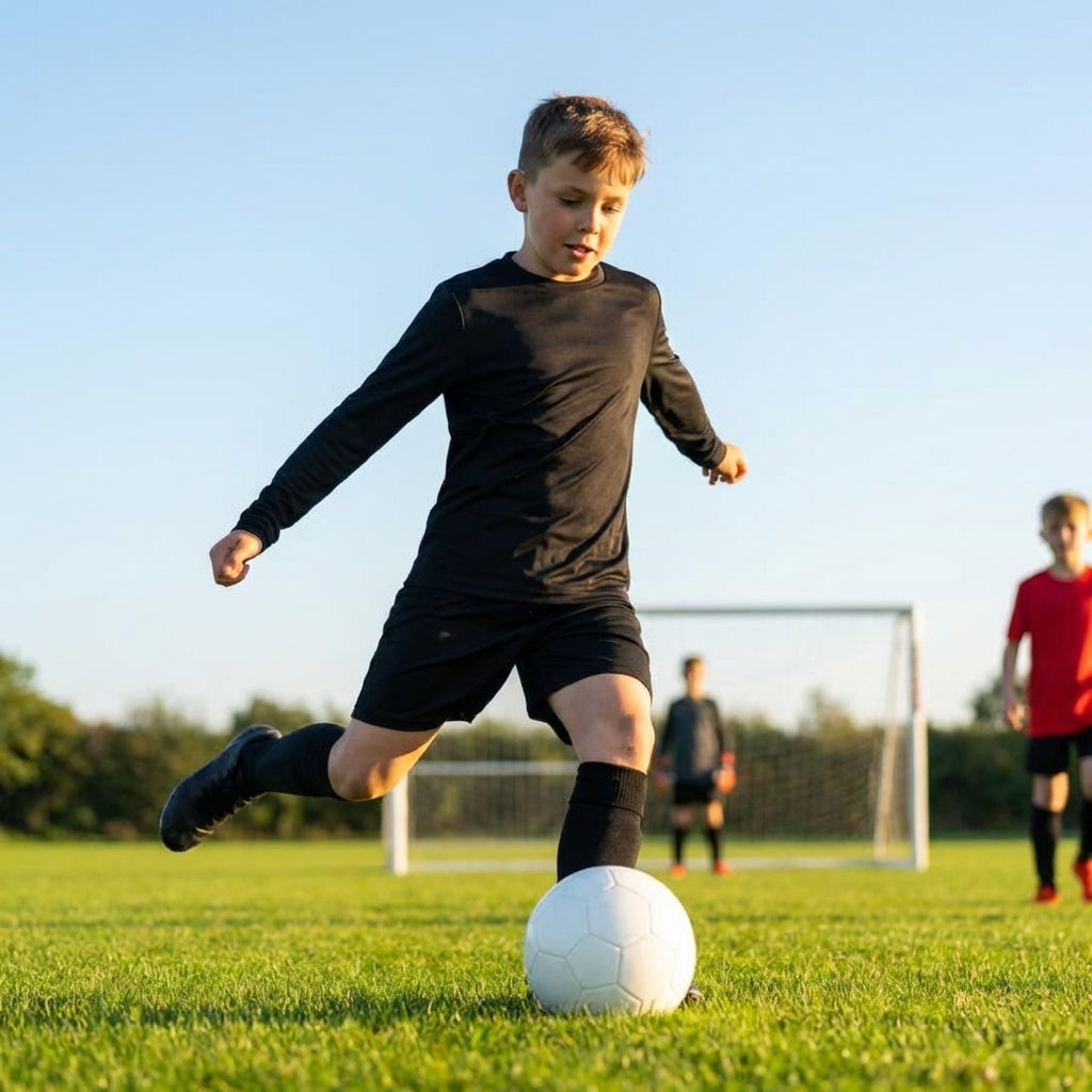Kids Long Sleeve Football Shirts in multiple colours for ages 5-14