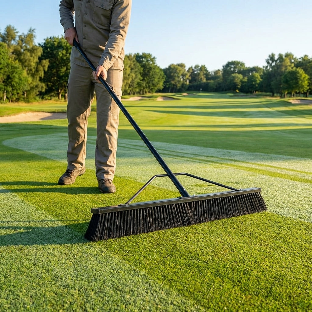 10ft Folding Dew Brush for Golf Course Maintenance