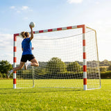 Professional handball goal with aluminium frame
