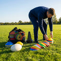 Rugby Training Marker Cones in multiple colours with cone stand - product detail