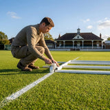 Cricket crease marker in white, made from 19mm steel - product detail