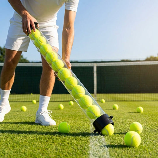 Tennis Ball Pick-Up Tube with PVC and Rubber Base