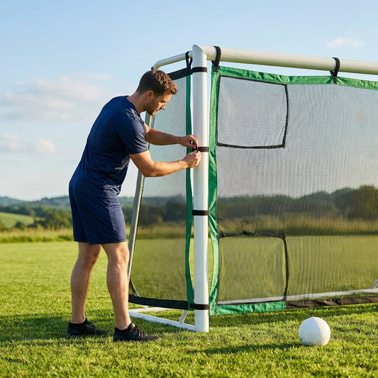 Handball goal target sheet made from air mesh