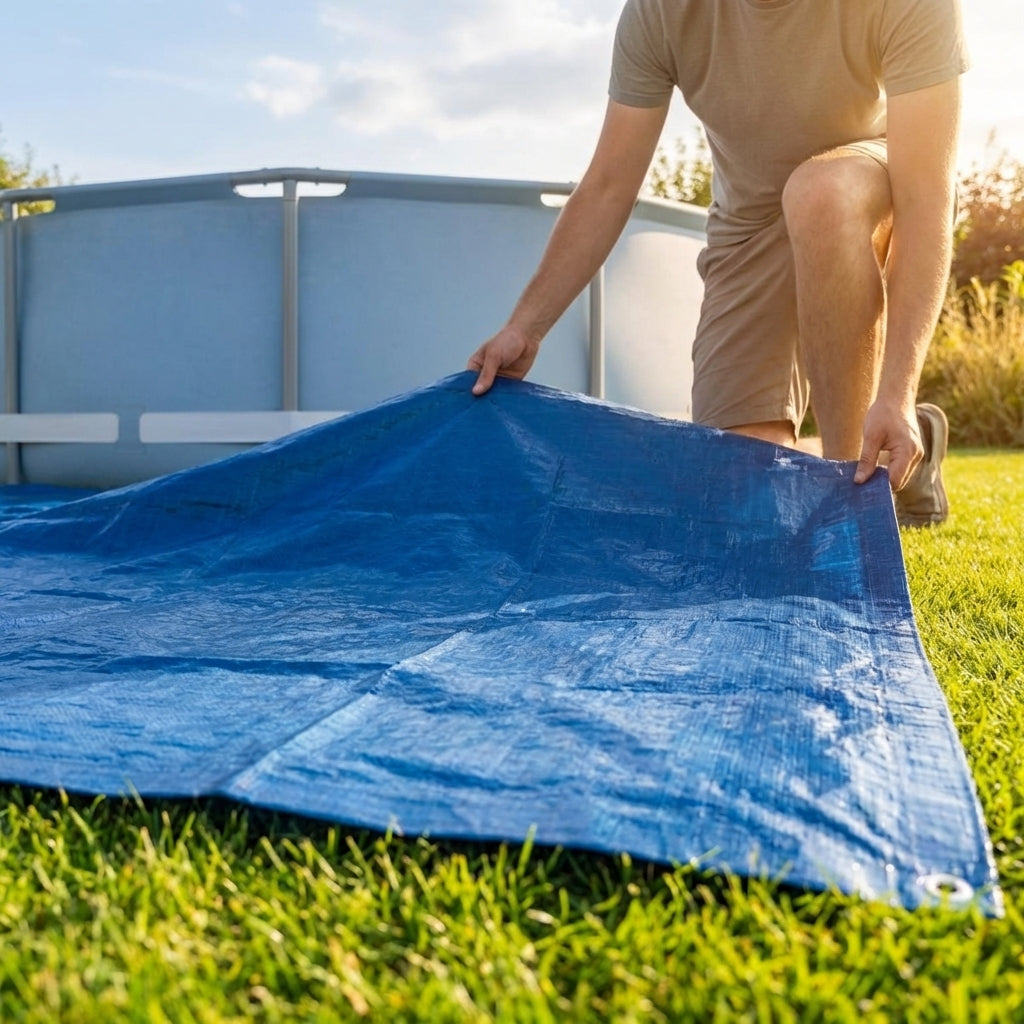 Pool Ground Sheet for outdoor pool protection