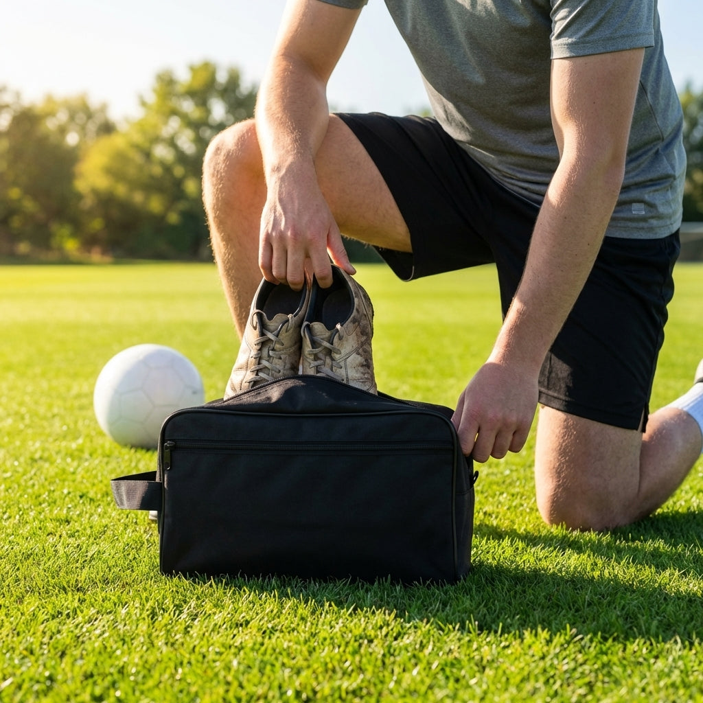 Durable sports footwear bag made from 2100D fabric
