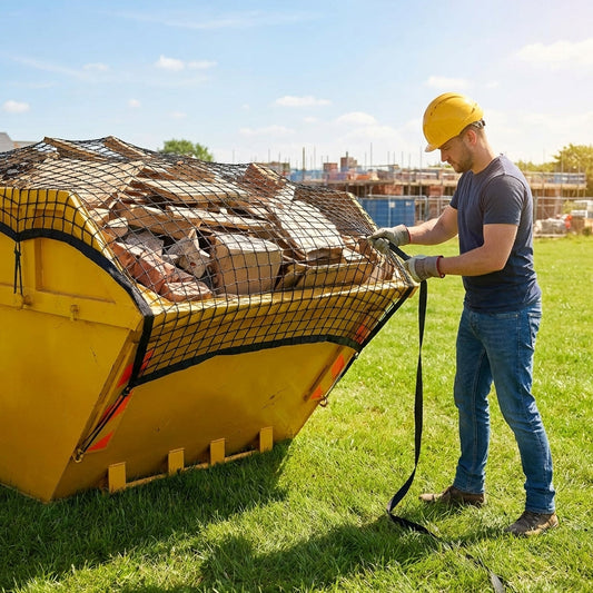 Heavy Duty Skip Nets made from HDPE Twine for Industrial Use