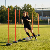 Slalom training poles in vibrant colours for agility training