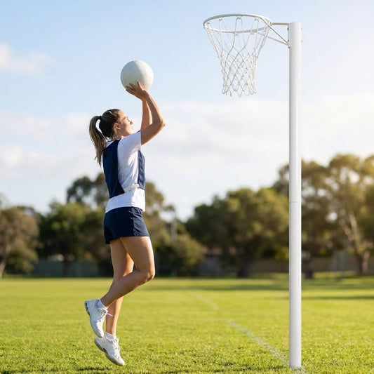 Netball post replacement parts made of steel for indoor and outdoor use