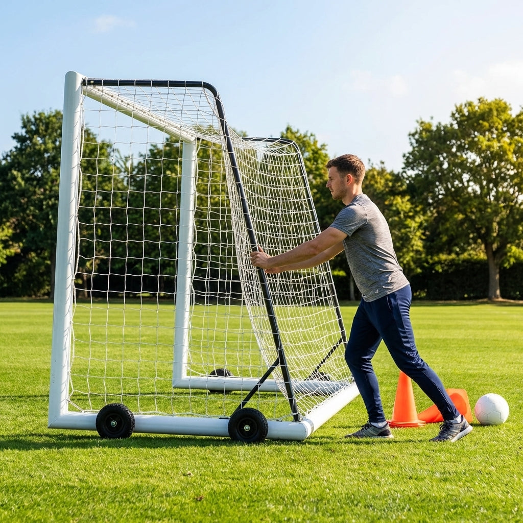 16x6ft aluminium football goal for youth matches