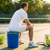 Ball Bucket with Cushioned Lid for Sports Storage