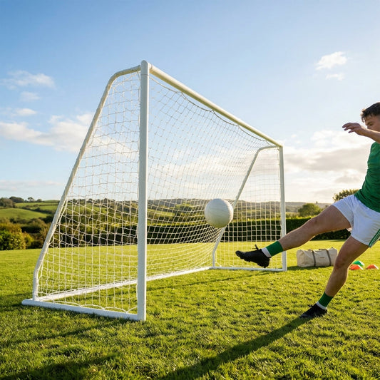 12ft x 6ft Gaelic Football Goal with durable PVC frame - product detail