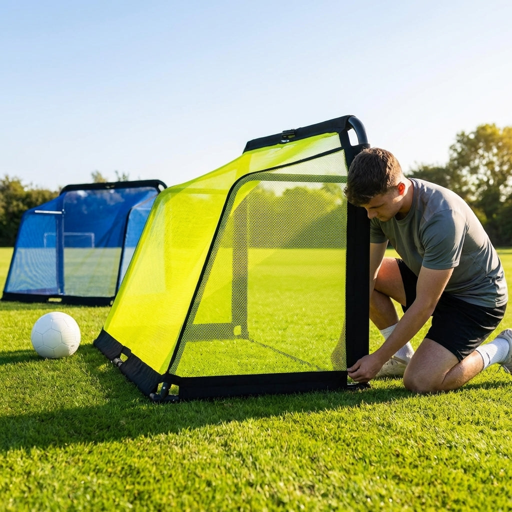 Football goal net in multiple sizes and colours for clubs and gardens