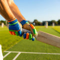 Coloured cricket batting gloves with English Pittard leather palm