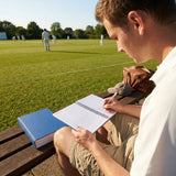 Cricket scorebook with soft cover and ring-bound design - product detail