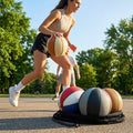 Basketball made of microfibre leather suitable for indoor and outdoor use - product detail