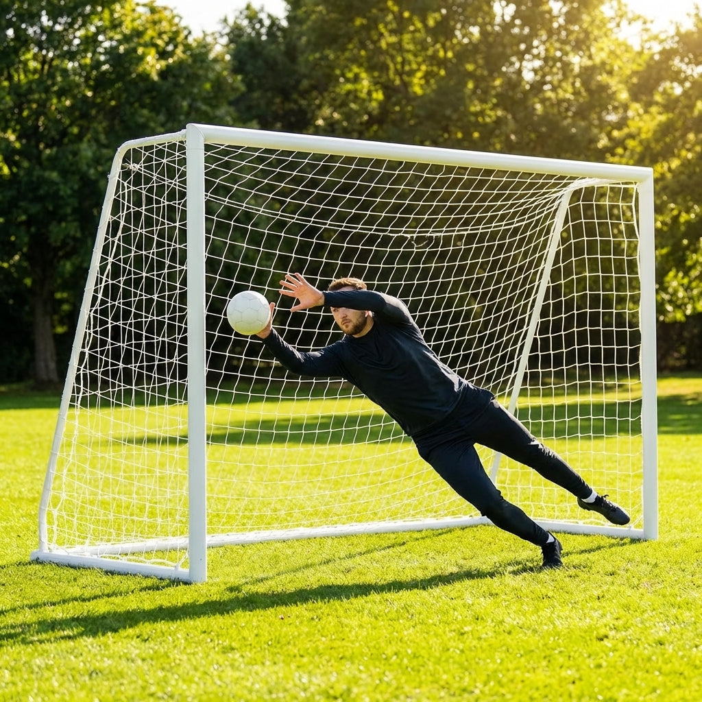 Portable handball goal for indoor and outdoor use