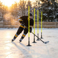 Ice hockey training agility slalom poles, spring-loaded - product detail
