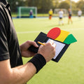 Referee cards and wallet set with synthetic leather, ideal for matchday use