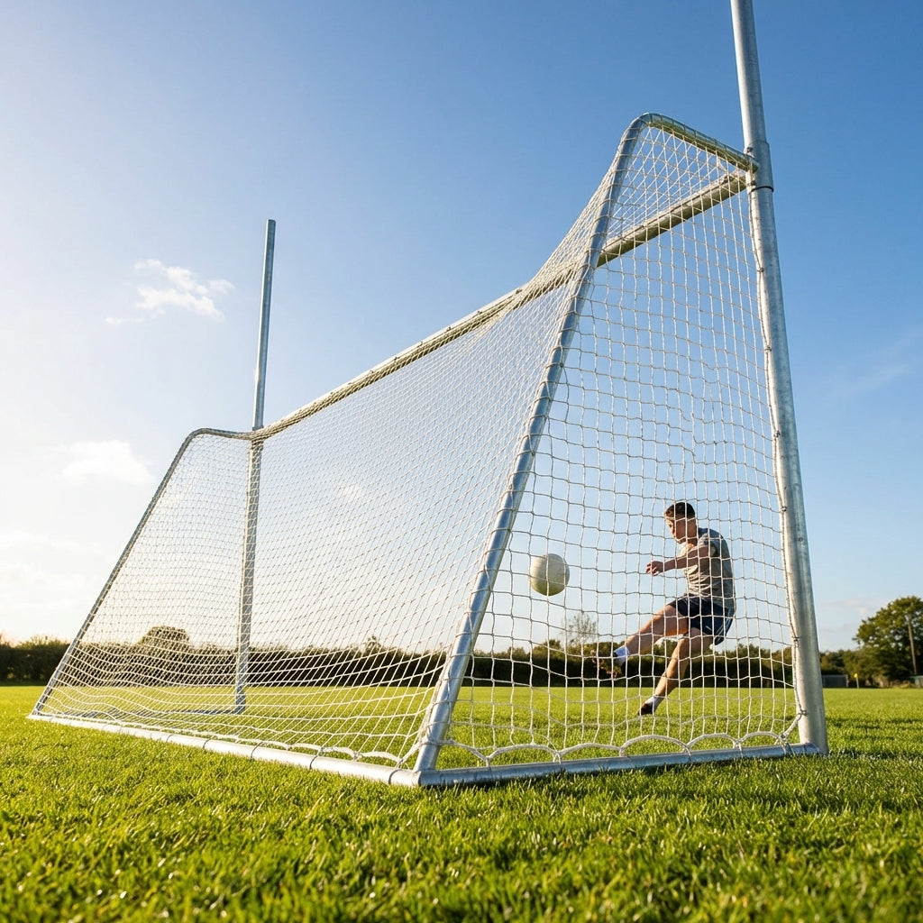 Steel Gaelic Football & Hurling Goal with 42mm Galvanised Frame - product detail