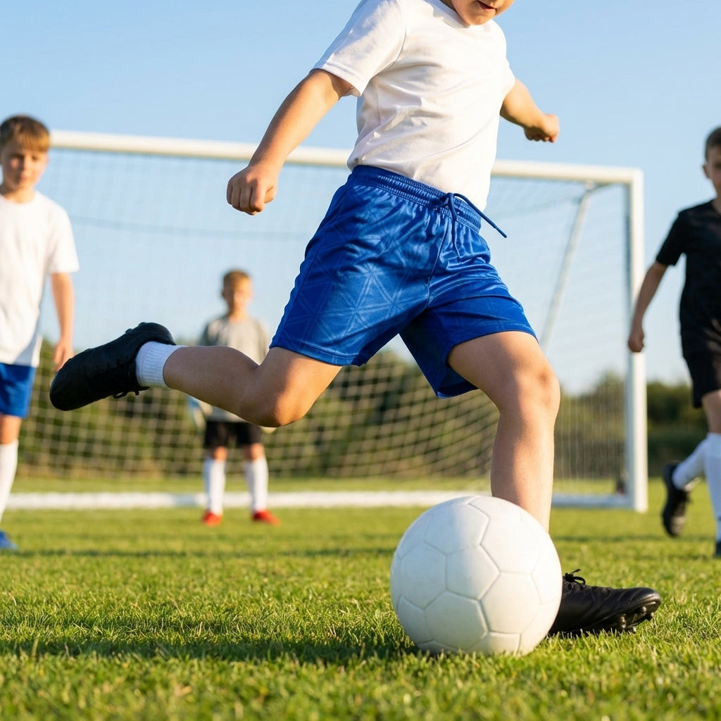 Kids' Football Shorts in vibrant colours for youth teams - product detail