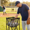 Portable ball caddy for sports training with black metal frame - product detail