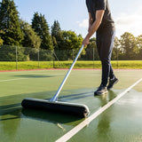 Tennis court roller squeegee with black PU foam roller
