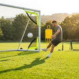 Football goal target sheet with bright yellow banding for training - product detail