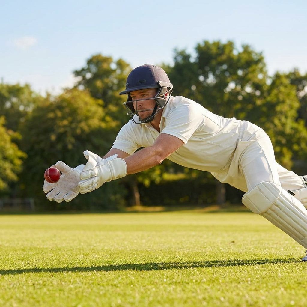 Wicket Keeper Gloves in Youth and Adult sizes with PU leather and rubber materials for cricket use - product detail