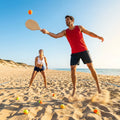 Orange beach tennis balls with high-performance felt for beach play - product detail
