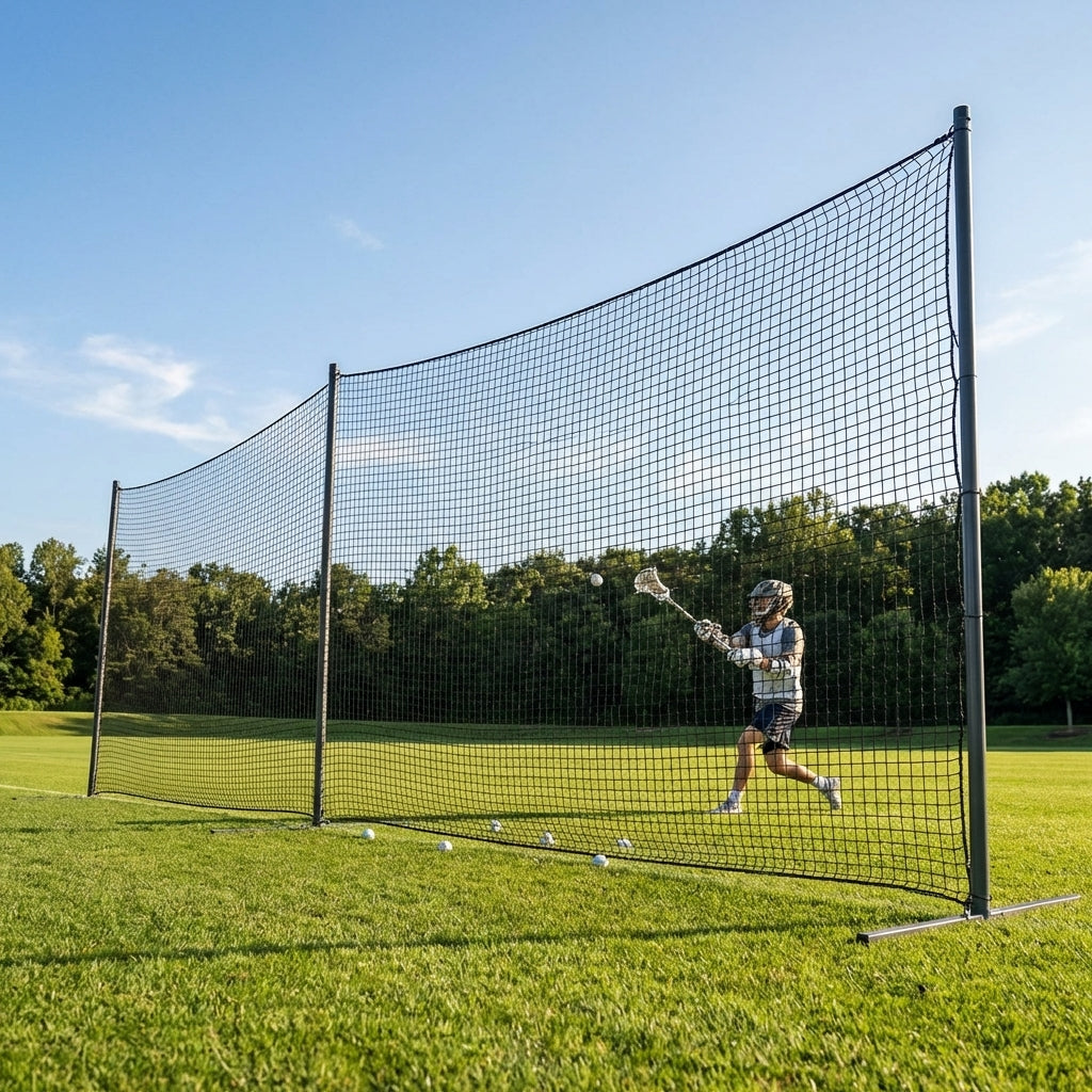 Ball Stop Net System with Steel Frame for Sports Clubs - product detail