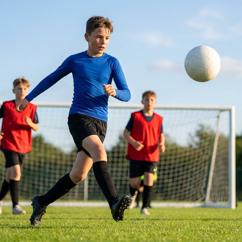 Junior Boys' Long Sleeve Base Layer Top in Various Colours - product detail